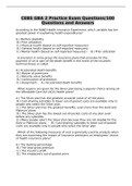 CEBS GBA 2 Practice Exam Questions&sol;100 Questions and Answers