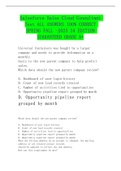 Salesforce Sales Cloud Consultant Test ALL ANSWERS 100&percnt; CORRECT SPRING FALL -2023 24 EDITION GUARANTEED GRADE A&plus;