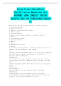 Sales Cloud Consultant Certification Questions ALL ANSWERS 100&percnt; CORRECT SPRING 2023&sol;24 EDITION GUARANTEED GRADE A&plus;