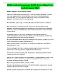 2022&sol;2023 WGU pathophysiology D236-Final Exam Questions and Answers 