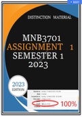 MNB3701 ASSIGNMENT 1 SEMESTER 1 2023