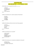 Biochemistry Full Test Bank Chapter 1-19 | Questions & well elaborated answers