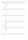 FIN 3400 Quiz 2 Practice Questions and Answers- Florida International University
