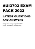 AUI3703 EXAM PACK 2023