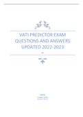VATI Predictor exam questions and answers UPDATED 2022-2023.pdf