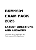 BSM1501 EXAM PACK 2023
