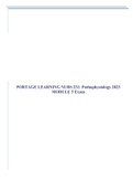 PORTAGE LEARNING NURS 231: Pathophysiology 2022 MODULE 5 Exam