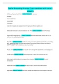 Sterile Processing Practice Exam questions with correct answers