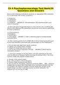 PSYCHOPHARMACOLOGY EXAMS