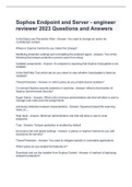 Sophos Endpoint and Server - engineer reviewer 2023 Questions and Answers