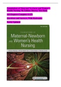 Foundations of Maternal Newborn and Women’s Health Nursing 7th Edition Murray Test Bank 