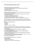 ATI Pharmacology Proctor 2019