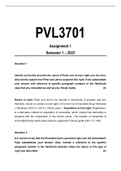 PVL3701 Assignment pack &lpar;2021&rpar;