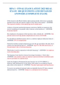 RPA 1 - FINAL EXAM LATEST 2023 REAL EXAM  100 QUESTIONS AND DETAILED ANSWERS &lpar;COMPLETE EXAM&rpar;