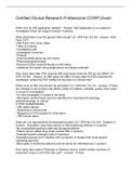 Certified Clinical Research Professional &lpar;CCRP&rpar; Exam