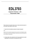 EDL3703 Assignment 1 Semester 1 2023