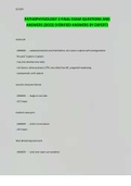 PATHOPHYSIOLOGY 2 FINAL EXAM QUESTIONS AND ANSWERS &lpar;2023&rpar; &lpar;VERIFIED ANSWERS BY EXPERT&rpar;