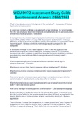 WGU D072 Assessment Study Guide Questions and Answers |Latest 2022/2023 ...