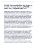 PCNSE Dumps make Palo Alto Networks Certified Security Engineer (PCNSE) PAN-OS 8.0 easy to achieve 2023