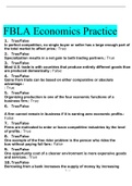 FBLA ECONOMICS 2022 QUESTIONS AND ANSWERS WITH COMPLETE SOLUTION
