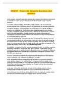 CMQ&sol;OE  Exam with Complete Questions And Answers