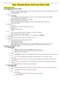 NURS 3023 - Basic Pathophysiology Final Exam Study Guide (with study questions and answers)