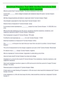 Electrical Practice Test With Verified Solutions And  Complete 2023 Updates