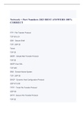 Network &plus; Port Numbers 2023 BEST ANSWERS 100&percnt; CORRECT 