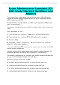 Azure Administrator Associate &lpar;AZ-104&rpar; Study Stack&sol;43 Questions and Answers