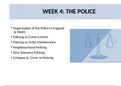 Criminal justice - The Police