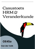OE45a HRM & Veranderkunde
