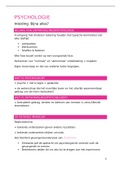 Alles wat je moet weten over psychologie &lpar;1ste semester eerste jaar lager onderwijs&rpar;