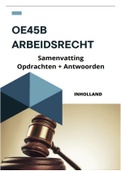 OE45b Arbeidsrecht Samenvatting + antwoorden