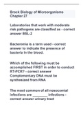 Brock Biology of Microorganisms Chapter 27 with 100% complete solutions