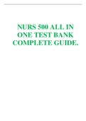 NURS 500 ALL IN ONE TEST BANK >CHAPTER 1-29< COMPLETE GUIDE LIBERTY UNIVERSITY RATED A&plus;