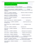 IACCP 2023 Exam Questions With Complete Solution 