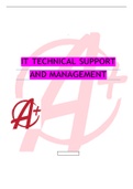 IT TECHNICAL SUPPORT AND MANAGEMENT