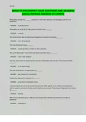 INTRO TO PHILOSOPHY EXAM QUESTIONS AND ANSWERS &lpar;2023&rpar; &lpar;VERIFIED ANSWERS BY EXPERT&rpar; 