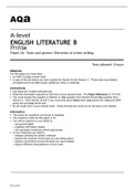 Aqa A-level ENGLISH LITERATURE B (7717/2A) Paper 2A Texts and genres: Elements of crime writing- June 2022 OFFICIAL Question Paper & Mark Scheme.