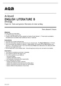 Aqa A-level ENGLISH LITERATURE B (7717/2A) Paper 2A Texts and genres: Elements of crime writing- June 2022 OFFICIAL Question Paper