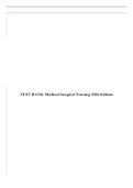 TEST BANK Medical-Surgical Nursing 10th Edition