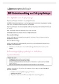 Samenvatting Algemene psychologie, ISBN: 9789463441902  Algemene Psychologie