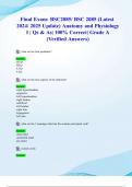 Final Exam&colon; BSC2085&sol; BSC 2085 &lpar;Latest 2024&sol; 2025 Update&rpar; Anatomy and Physiology I &vert; Qs & As&vert; 100&percnt; Correct&vert; Grade A &lpar;Verified Answers&rpar;