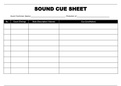 The bundle of Sound Cue Sheets