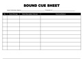 The bundle of Sound Cue Sheets