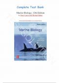 Test Bank - for Marine Biology&comma; 12th Edition by Peter Castro and Michael Huber&comma; All Chapters 1-18 &vert;Complete Guide A&plus;