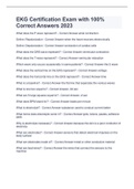 EKG Certification Exam with 100&percnt; Correct Answers 2023