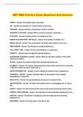 AMT RMA Practice Exam Questions And Answers