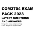 COM3704 EXAM PACK 2023