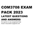 COM3708 Exam Pack 2023